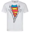 Мужская футболка Супермен в рубашці Белый фото