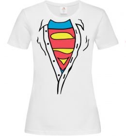 Женская футболка Супермен в рубашці Женская футболка Супермен в рубашці