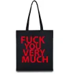 Эко-сумка FUCK YOU VERY MUCH Черный фото