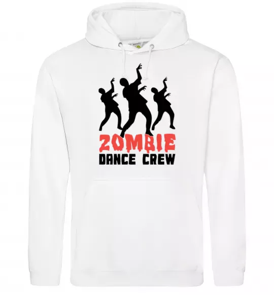 Чоловіча толстовка (худі) ZOMBIE DANCE CREW Білий фото