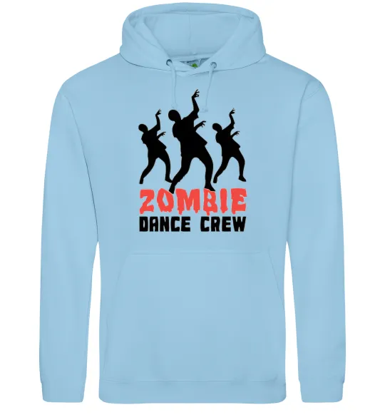 Женская толстовка (худи) ZOMBIE DANCE CREW Голубой фото