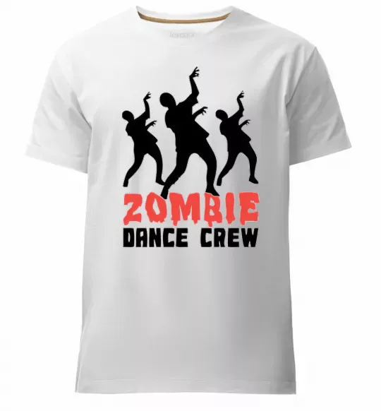 Мужская премиум футболка ZOMBIE DANCE CREW Белый фото
