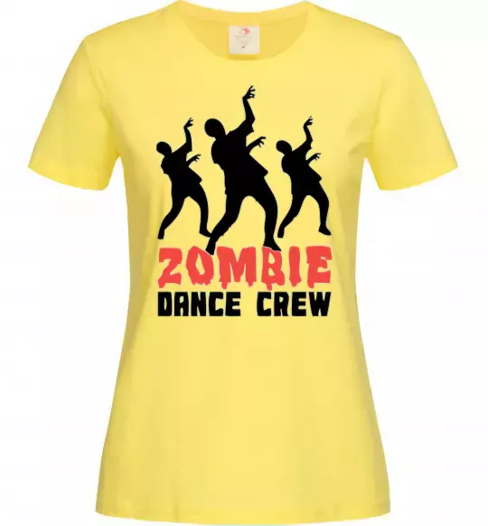 Жіноча футболка ZOMBIE DANCE CREW Лимонний фото