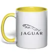 Чашка с цветной ручкой JAGUAR Солнечно желтый фото