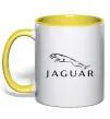 Чашка з кольоровою ручкою JAGUAR Лимонний фото