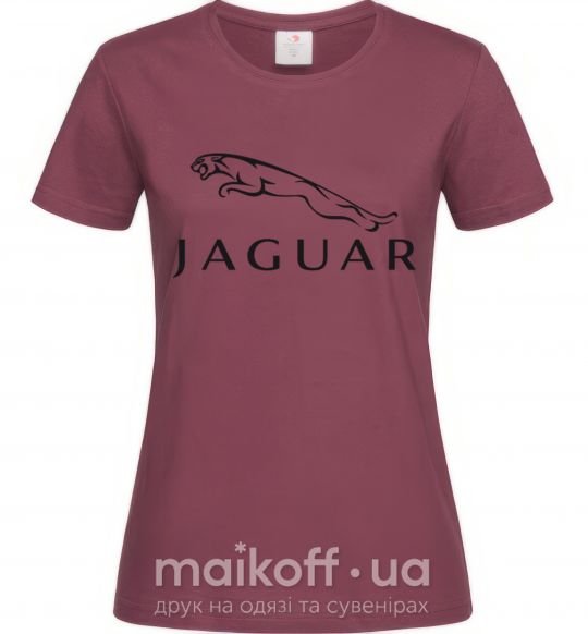 Жіноча футболка JAGUAR Бордовий фото