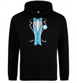 Мужская толстовка (худи) BLUE TIE Черный фото