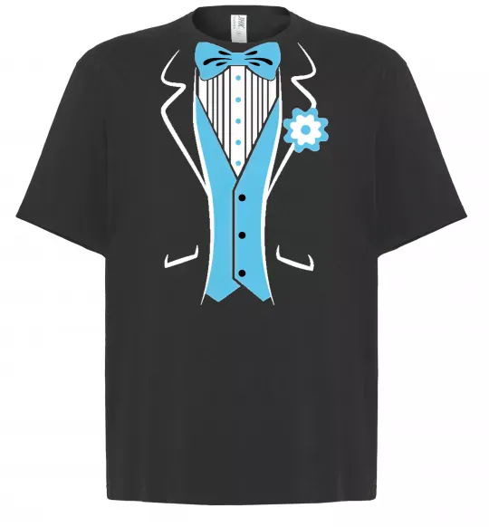 Футболка Оверсайз BLUE TIE Черный фото