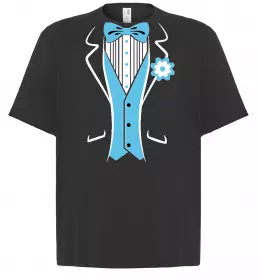 Футболка Оверсайз BLUE TIE Черный фото