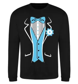 Світшот BLUE TIE Чорний фото