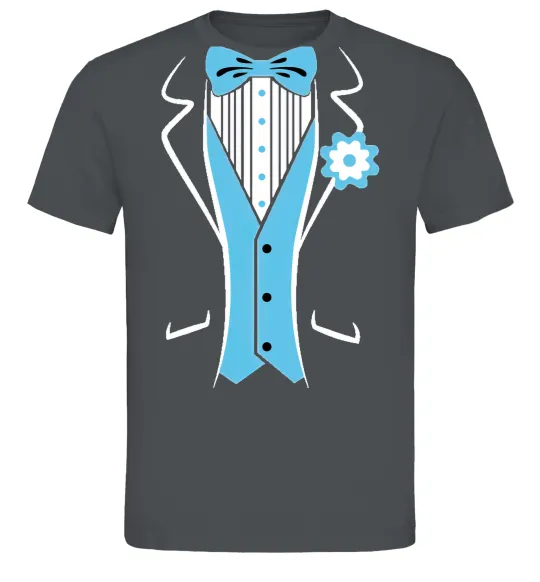 Мужская футболка BLUE TIE Графит фото