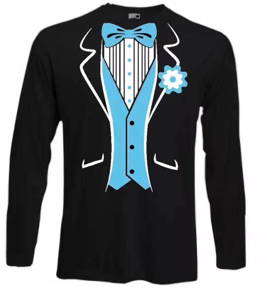 Лонгслив BLUE TIE Черный фото