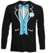 Лонгслив BLUE TIE Черный фото