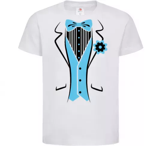 Дитяча футболка BLUE TIE Білий фото
