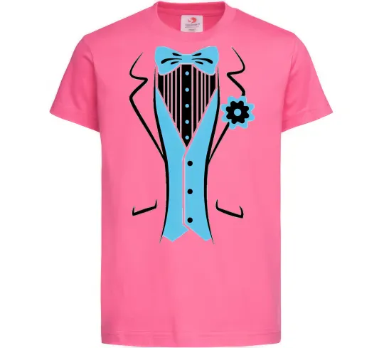 Дитяча футболка BLUE TIE Яскраво-рожевий фото