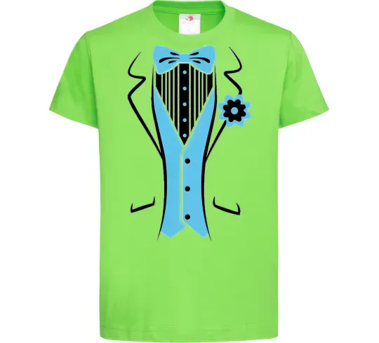 Дитяча футболка BLUE TIE Лаймовий фото