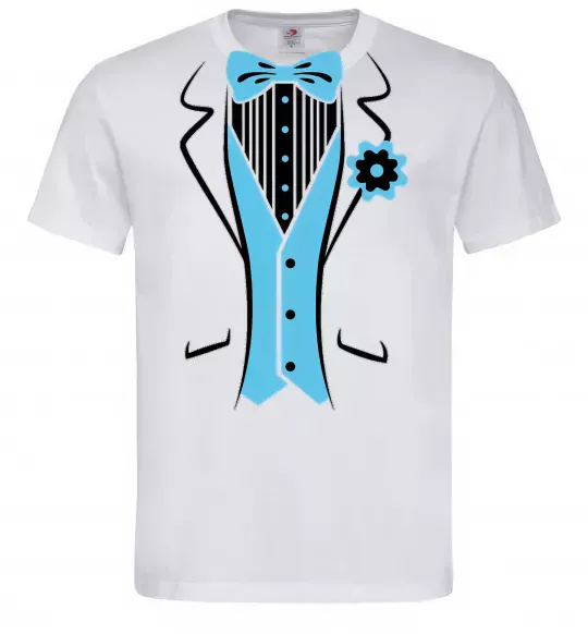 Мужская футболка BLUE TIE Белый фото