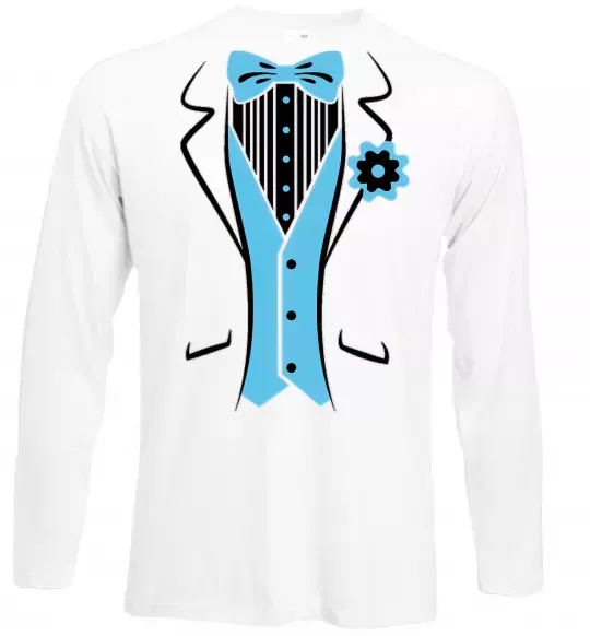 Лонгслив BLUE TIE Белый фото