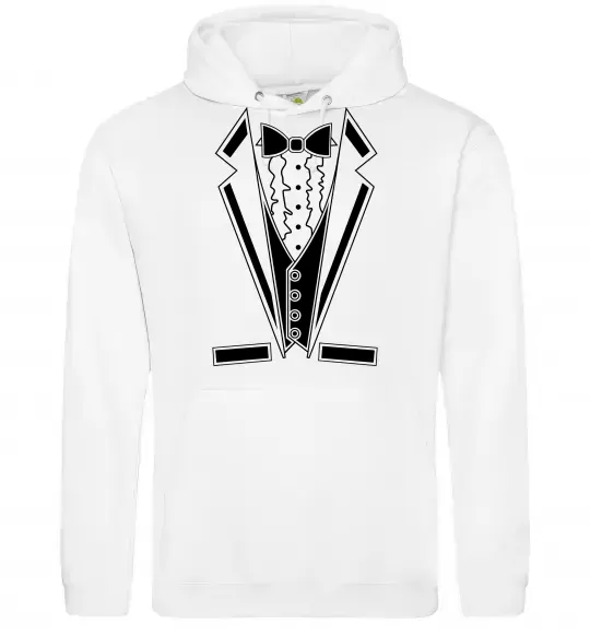 Мужская толстовка (худи) LACE TWIST Белый фото
