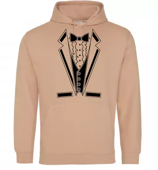 Мужская толстовка (худи) LACE TWIST Песочный фото