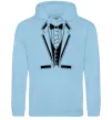 Чоловіча толстовка (худі) LACE TWIST Блакитний фото
