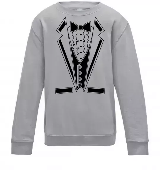 Детский Свитшот LACE TWIST Серый меланж фото