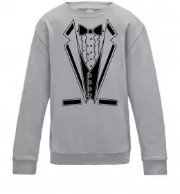 Дитячий світшот LACE TWIST Сірий меланж фото