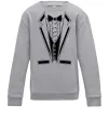 Детский Свитшот LACE TWIST Серый меланж фото
