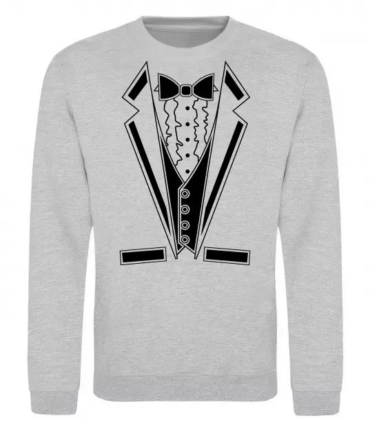 Світшот LACE TWIST Сірий меланж фото