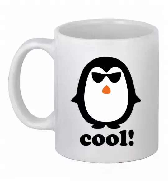 Чашка керамическая COOL PENGUIN Белый фото