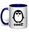 Чашка с цветной ручкой COOL PENGUIN Глубокий темно-синий Чашка с цветной ручкой COOL PENGUIN Глубокий темно-синий фото