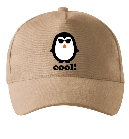 Кепка COOL PENGUIN Песочный фото