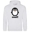 Женская толстовка (худи) COOL PENGUIN Серый меланж фото