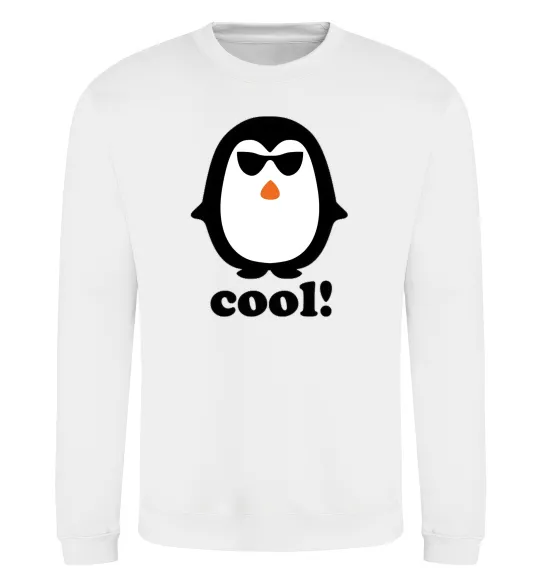 Світшот COOL PENGUIN Білий фото