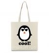 Еко-сумка COOL PENGUIN Бежевий фото