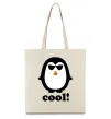 Эко-сумка COOL PENGUIN Бежевый фото