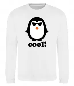 Світшот COOL PENGUIN Білий фото