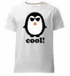 Мужская премиум футболка COOL PENGUIN Белый фото
