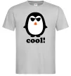 Мужская футболка COOL PENGUIN Серый фото