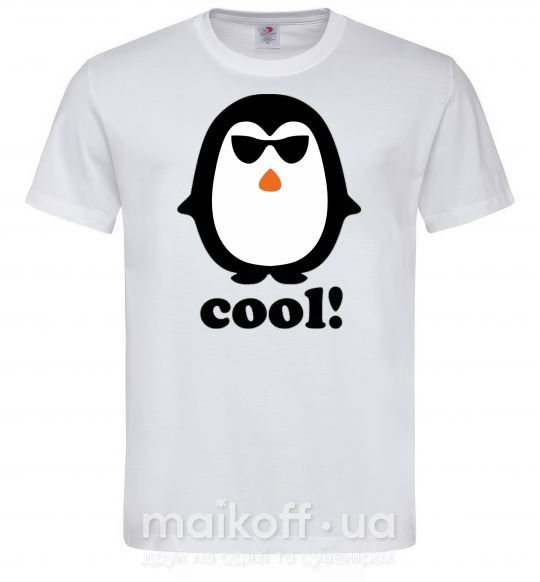 Чоловіча футболка COOL PENGUIN Білий фото