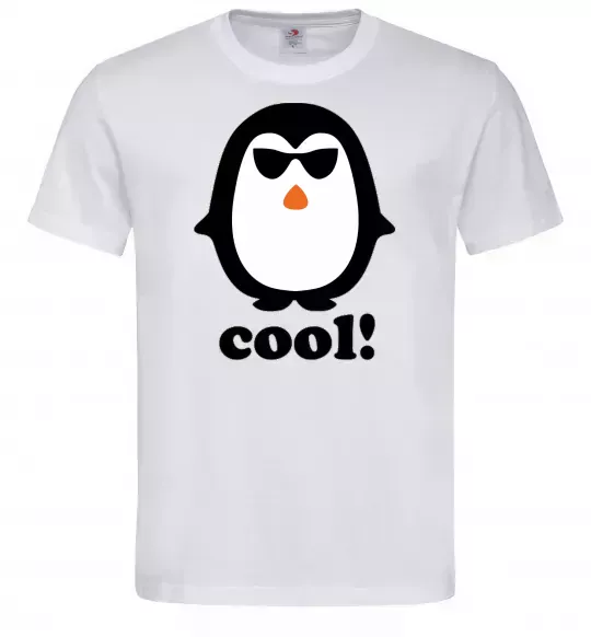 Мужская футболка COOL PENGUIN Белый фото