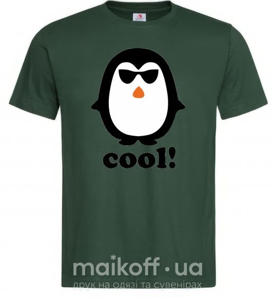 Чоловіча футболка COOL PENGUIN Темно-зелений фото