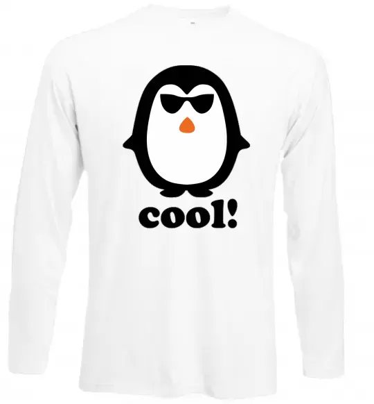 Лонгслив COOL PENGUIN Белый фото