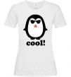 Жіноча футболка COOL PENGUIN Білий фото