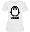 Жіноча футболка COOL PENGUIN Білий фото