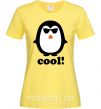 Жіноча футболка COOL PENGUIN Лимонний фото