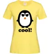 Жіноча футболка COOL PENGUIN Лимонний фото