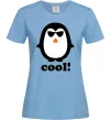 Жіноча футболка COOL PENGUIN Блакитний фото