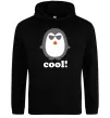 Женская толстовка (худи) COOL PENGUIN Черный фото