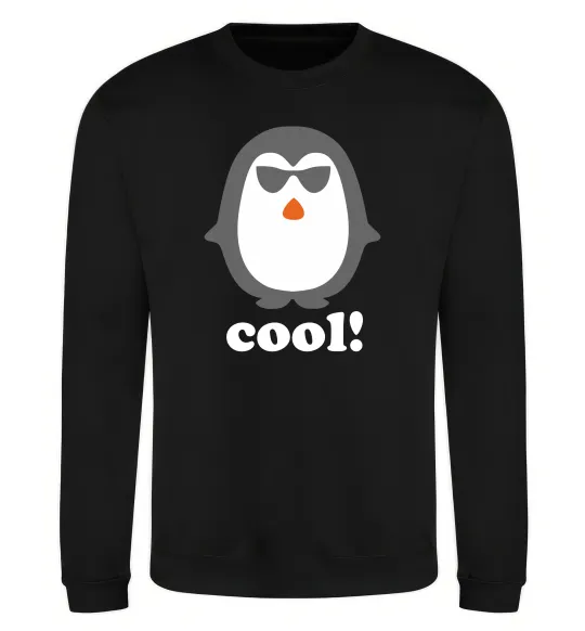 Світшот COOL PENGUIN Чорний фото